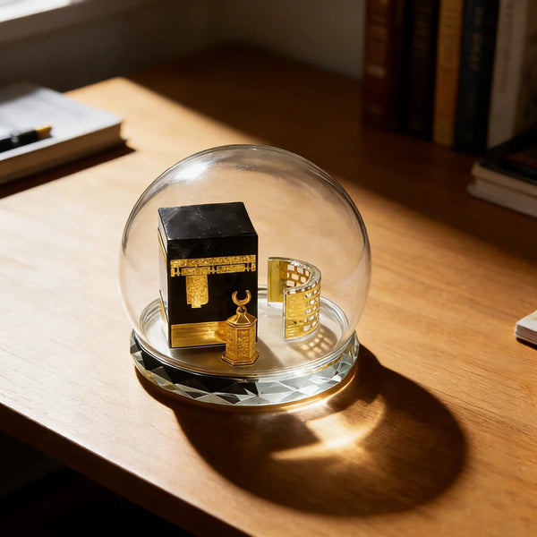 Sacred Kaaba Crystal Sculpture